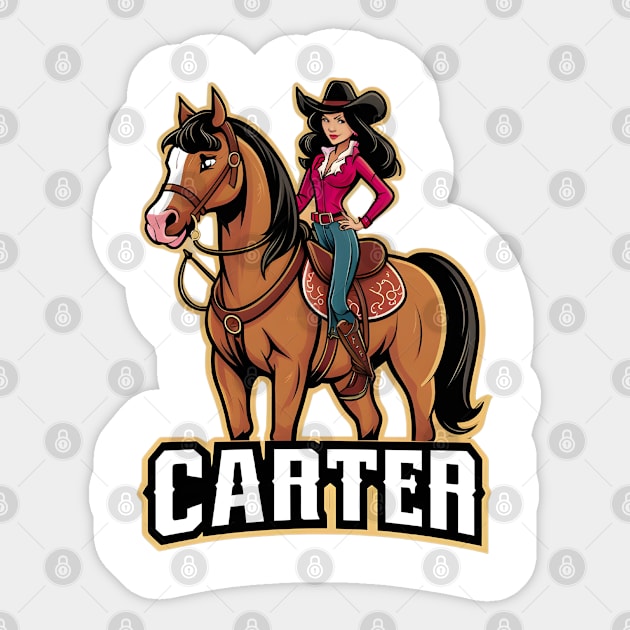 Cowgirl Sticker by Noshiyn